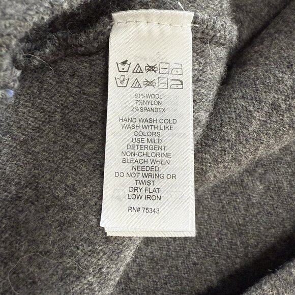 NWT Tahari Wool Skirt Women’s M Gray Capsule Career Minimalist Academia Twee - Picture 6 of 8